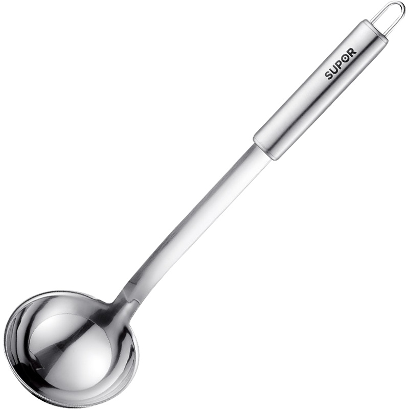 苏泊尔(SUPOR) 经致系列不锈钢中式铲刀大汤勺小汤勺火锅漏勺大网漏大漏勺锅铲铲勺套装家用烹饪工具 KT03C2大汤勺