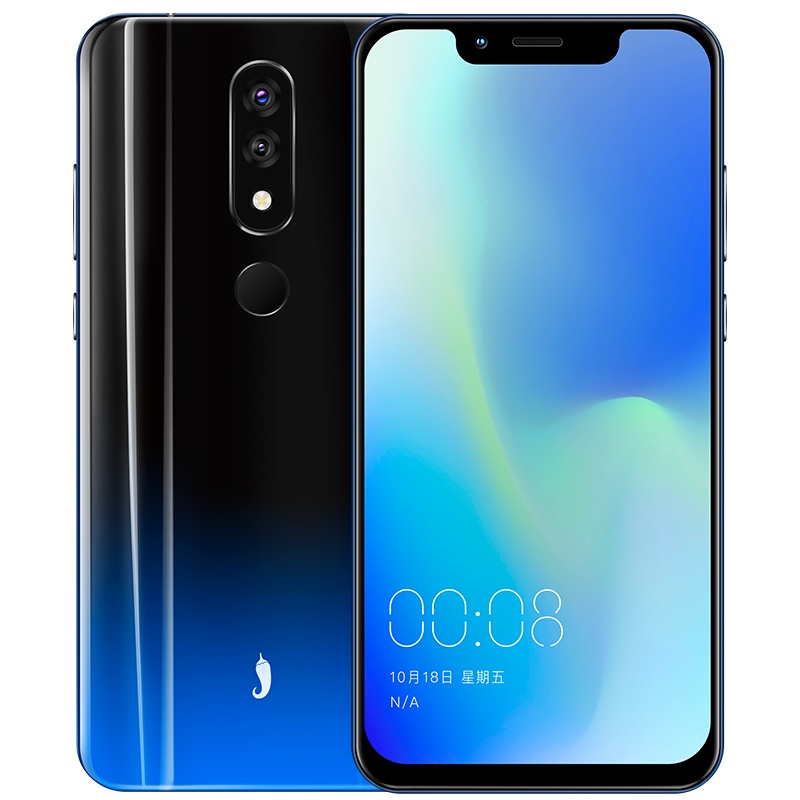 小辣椒 红辣椒9X 6GB+64GB 星耀蓝 3000mAh大电池 5.86英寸刘海屏 双面玻璃 微信8开 全网通4G 智能手机