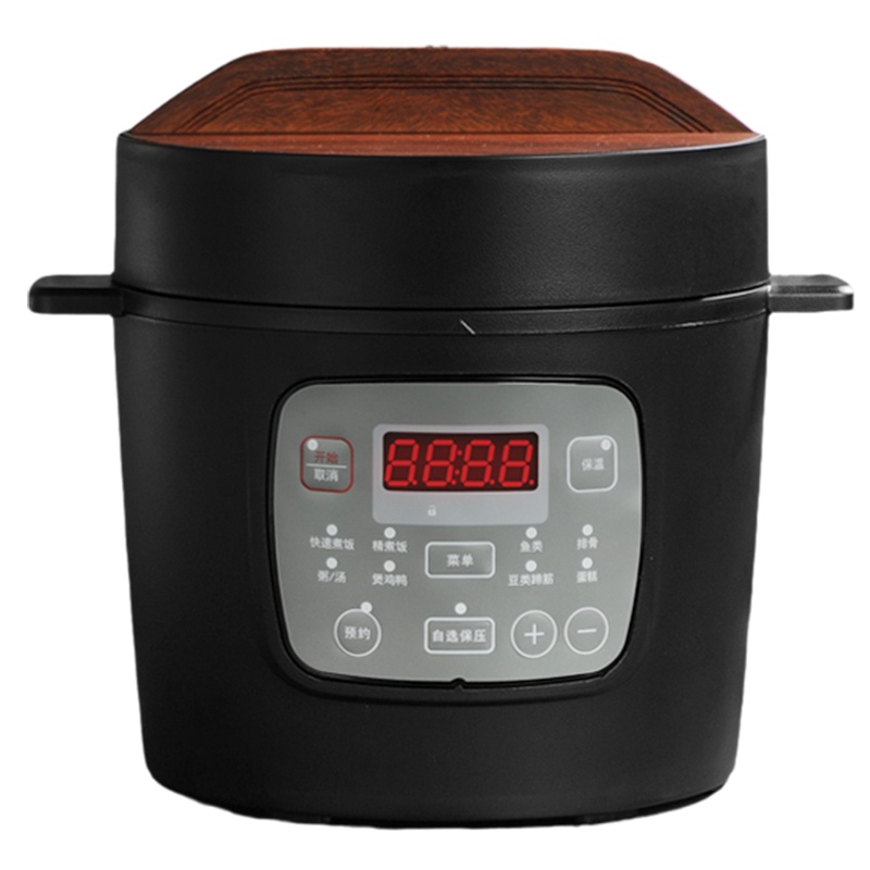 德国GREENIS迷你电压力锅2L电饭煲小容量智能保压预约定时格丽思家用高压锅 黑色