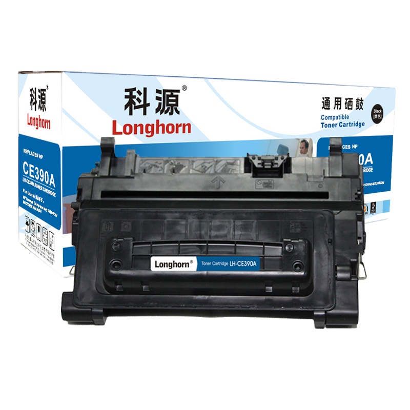 科源LH-CE390A硒鼓黑色单支装适用惠普HP M4555 M4555F M4555H(90A)打印页数10000