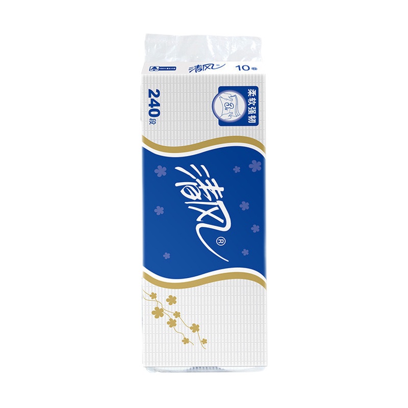 清风卷纸240段3层有芯卷筒纸巾整箱批发家用厕纸手纸家庭装卫生纸20卷