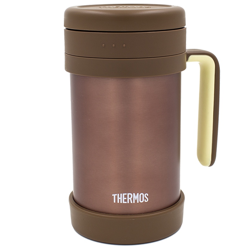 膳魔師(THERMOS)保温杯TCMF-500膳魔师办公杯304不锈钢500ML硅胶茶漏水杯茶杯办公杯长效保温便携/通用