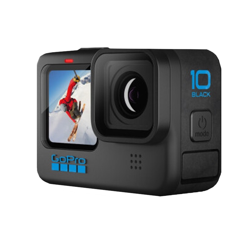 GoPro HERO10 Black 运动相机 5.3K骑行Vlog摄像机 摩托拍摄相机 官方标配+迷你自拍杆+64G卡