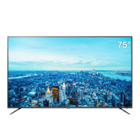 【官方授权 顺丰送货】TCL 75V2 75英寸 4K超高清 人工智能液晶电视 75英寸大屏 95.9%屏占比(黑色)