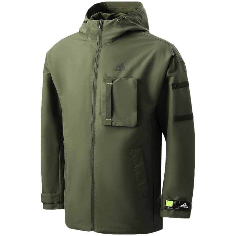 阿迪达斯男服外套工装保暖连帽外套休闲运动服GP0982