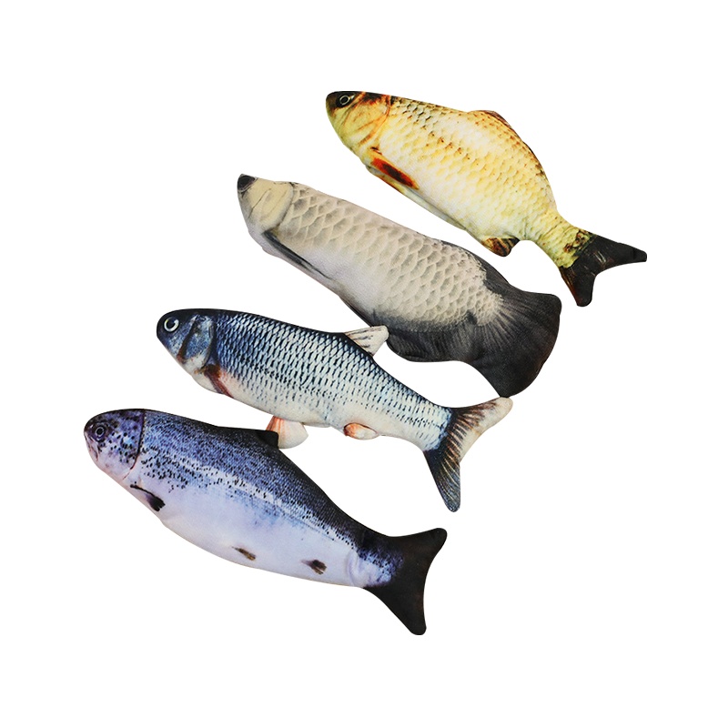 鸱吻抖音网红电动鱼游泳鱼猫咪的神器过家家同款新品娃娃红鱼摇摆鱼尾巴会跑玩具(银龙鱼)