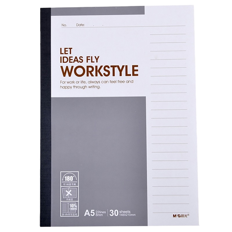晨光(M&G)APYJV411 30页A5软抄本10本装-(组) 无线装订软抄 办公软抄 笔记本/记事本 混色