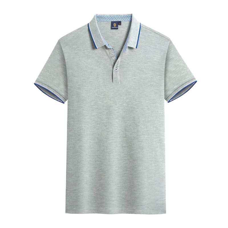 200克棉涤翻领短袖T恤 8836