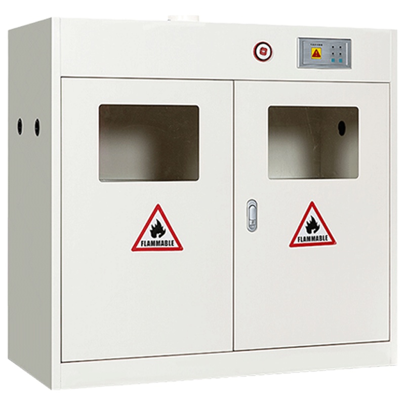 创世人 钢气瓶柜工业柜柜储存柜安全柜危险品储存柜 1200mm高单瓶双瓶柜带报警器颜色备注