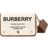 BURBERRY HORSEFERRY 口盖包 字母徽标 8026608