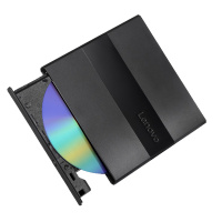 联想Lenovo配件8倍速 USB2.0外置光驱 DVD刻录机移动光驱DB75-Plus 黑色