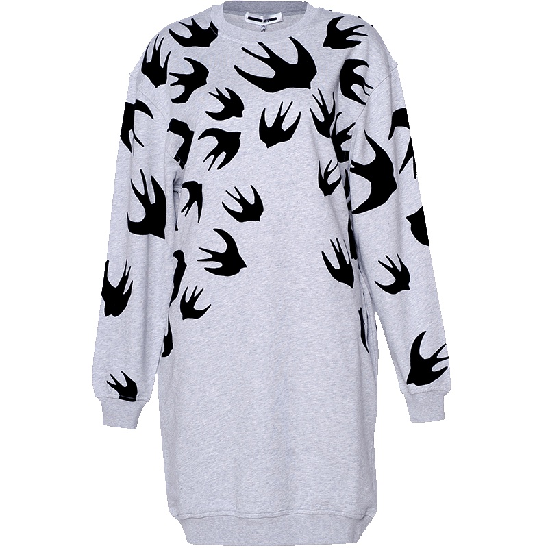 MCQ ALEXANDER MCQUEEN亚历山大麦昆 欧美潮牌 长袖卫衣连衣裙