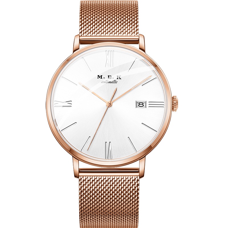M.B.K欧美品牌手表全自动机械表 男表时尚商务防水腕表夜光单日历简约休闲潮流表M1007-5(3)