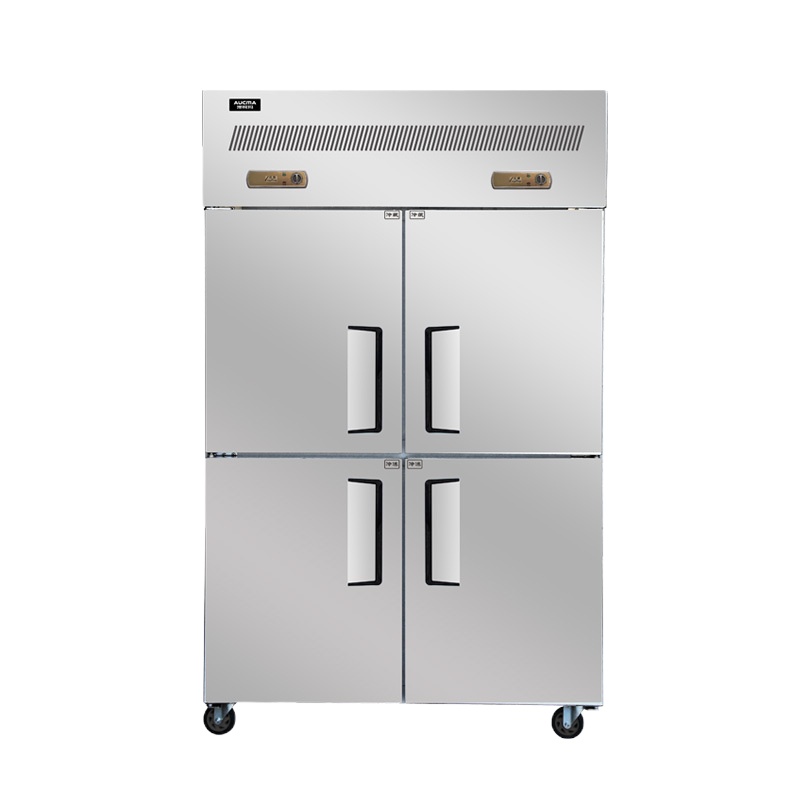 澳柯玛(Aucma) VCF-0.9D4MT-XC 900升 厨房冰箱双温商用四门冰箱立式冷柜冷藏冷冻柜保鲜柜点菜冰柜