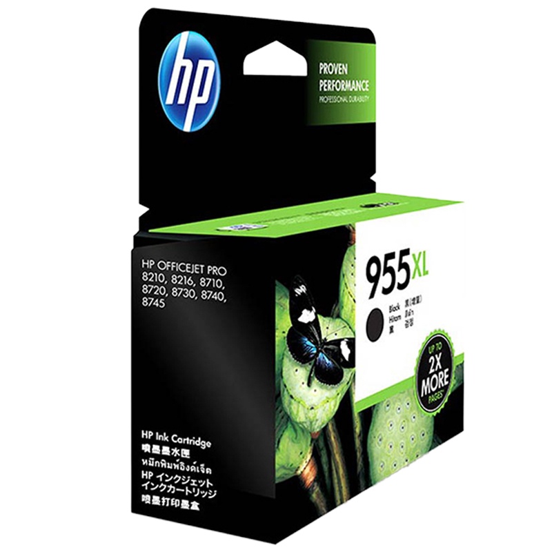 惠普L0S72AA 955XL 黑色墨盒小容量 (墨盒/墨水)(适用 HP 8710 8720 8730)