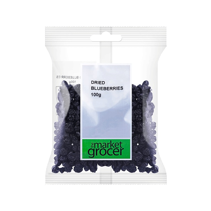 The market grocer 野生蓝莓干100G/袋 进口蓝莓干 蜜饯 进口零食 果干