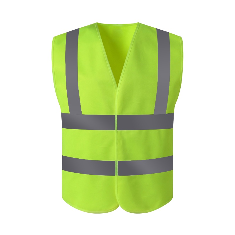 趣行 反光背心 反光衣荧光黄绿色带反光条马甲 汽车交通安全警示环卫施工执勤骑行安全服 粘扣款