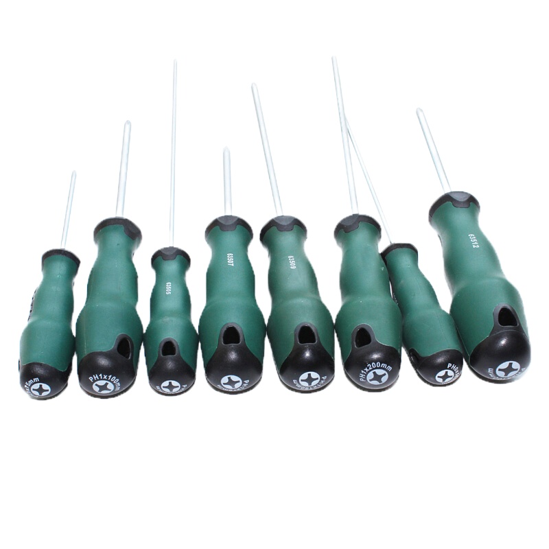 螺丝刀五金工具大号长柄螺丝刀十字螺丝批改锥起子强磁63502 63513(6x150)