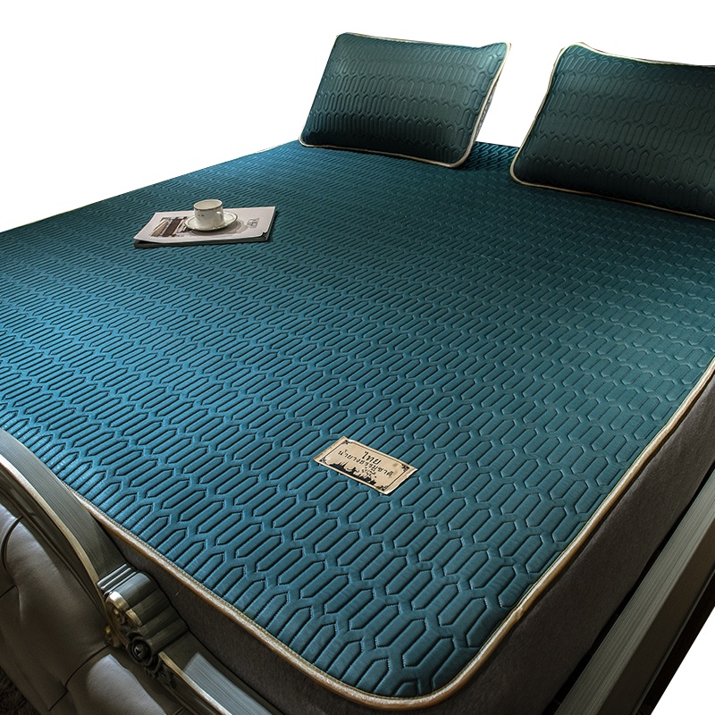 南极人(NanJiren)家纺乳胶凉席可水洗天丝乳胶凉席套件可折叠软席三件套夏季冰丝席其他