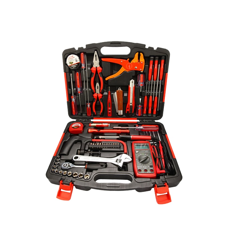 力易得(ENDURA) 58件套电讯工作组套 维修组套 手动工具组套 五金工具箱 货号E1412