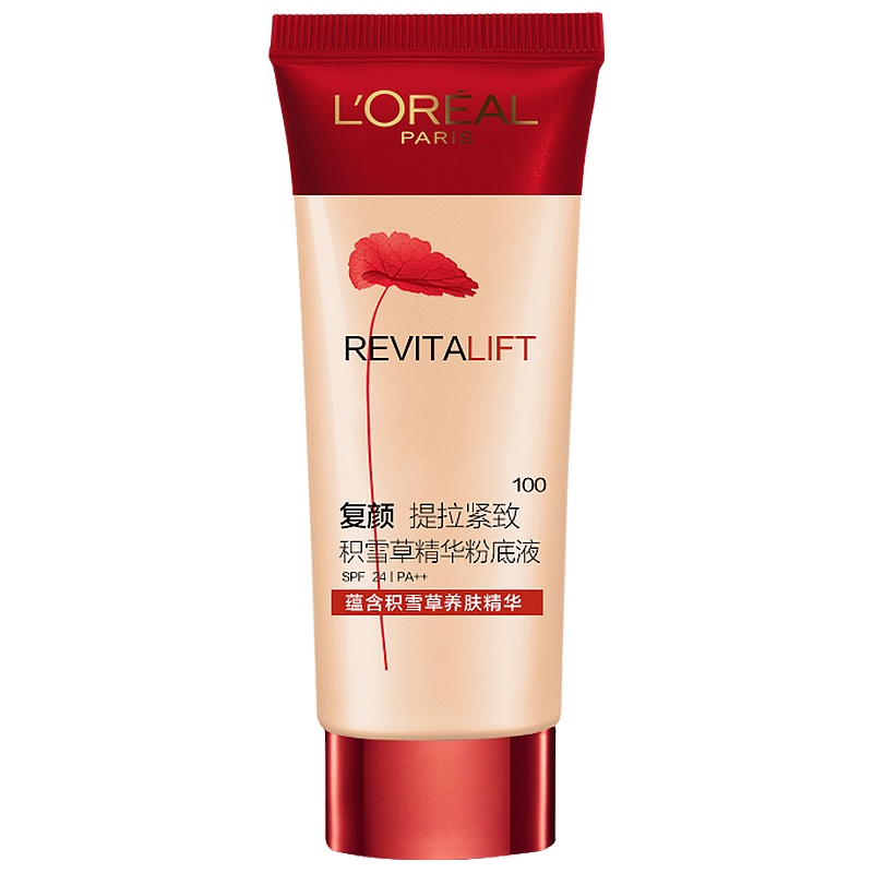 欧莱雅L'OREAL复颜提拉紧肤积雪草精华粉底液 100 5ml 小样(赠品,请勿拍下购买)