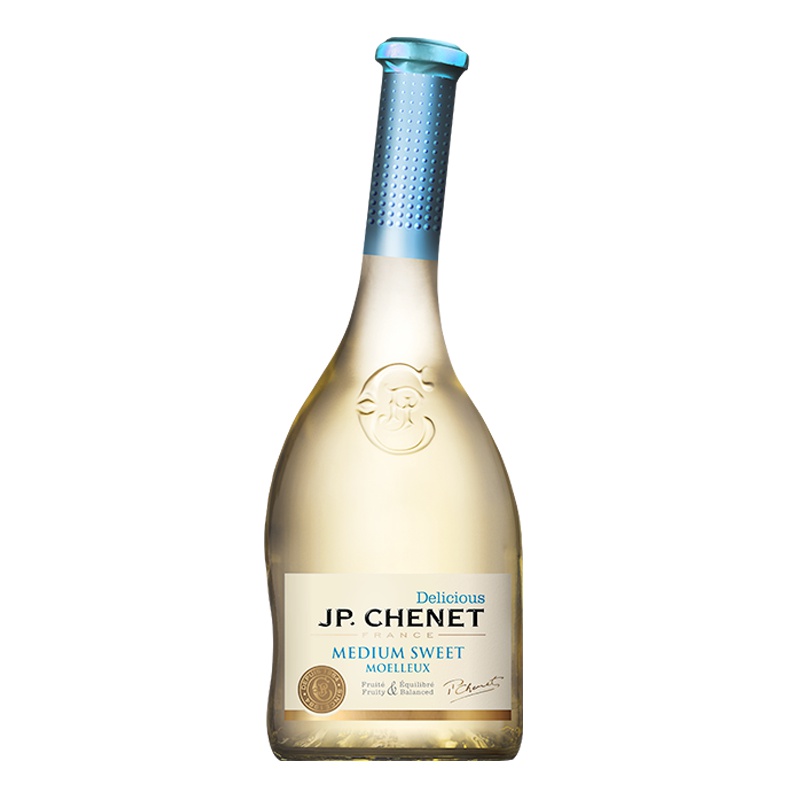 法国原瓶进口 香奈(J.P.CHENET) 甜蜜系列女士半甜型白葡萄酒750ML单支