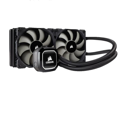 美商海盗船(uscorsair)h100x 高性能cpu水冷散热器 240mm冷排