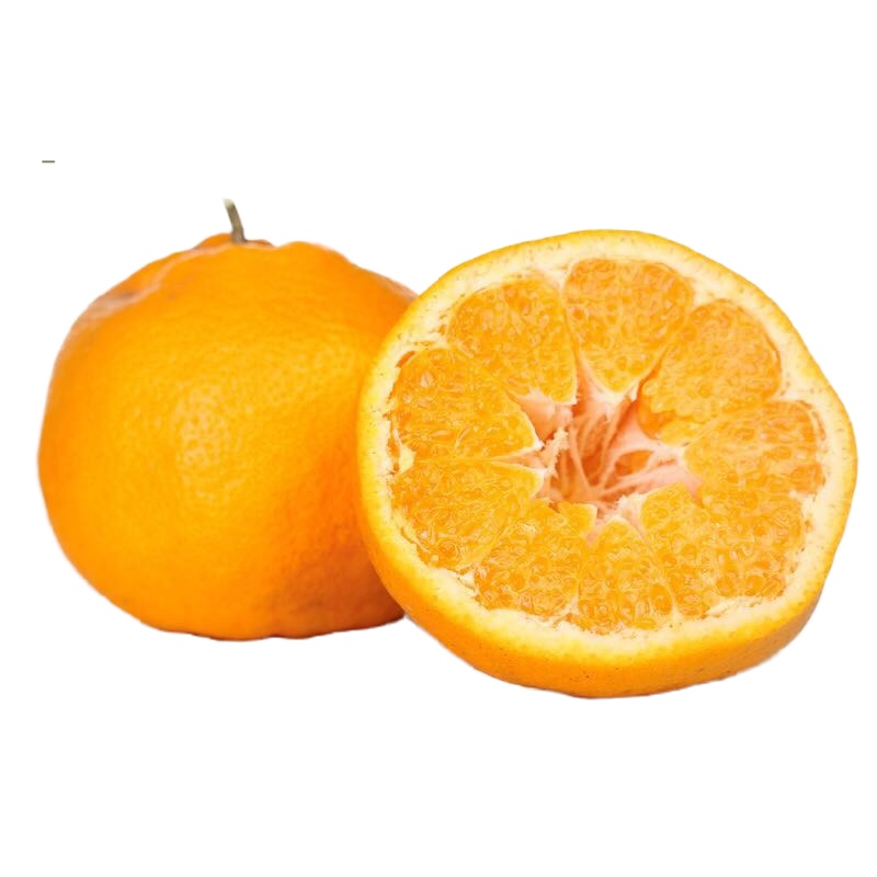 五个农民[苏宁自有品牌[顺丰]]四川春见耙耙柑8斤 单果70-80mm 泡沫网格托盘包装 果园直采 新鲜水果橘子