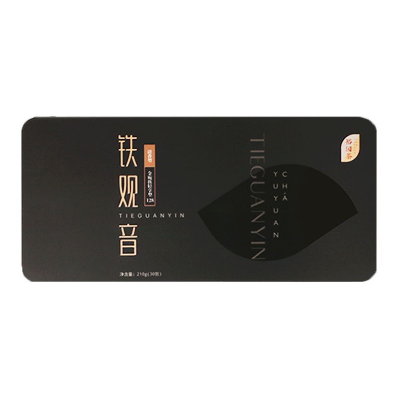 裕园茶 乌龙茶安溪铁观音清香型茶叶 铁观音金碗筷轻享型 210g