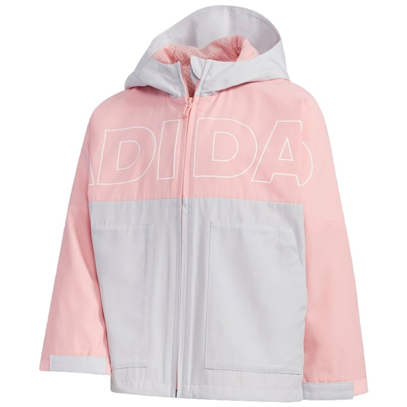 阿迪达斯adidas 2020春小童装训练运动梭织夹克外套FM9734