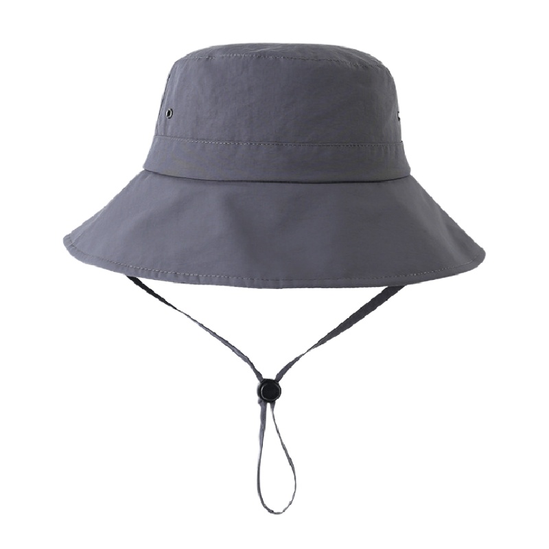 户外遮阳帽定制夏季新款防晒帽宽帽檐防紫外线可调节折叠男士盆帽