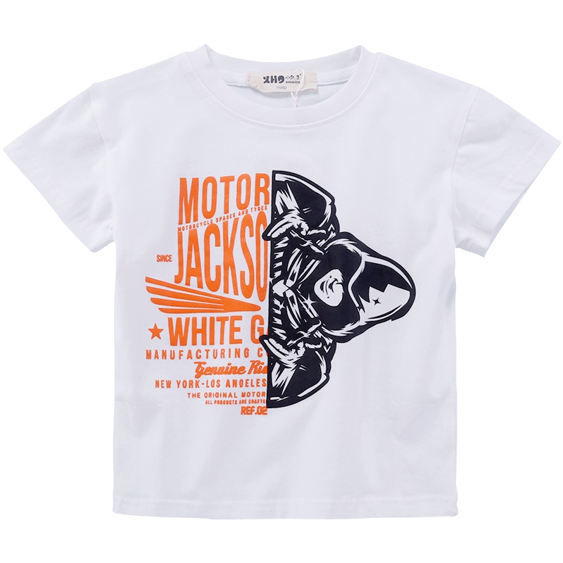 商场同款小红豆童装男童短袖潮童T恤中大童夏装洋气打底儿童半袖