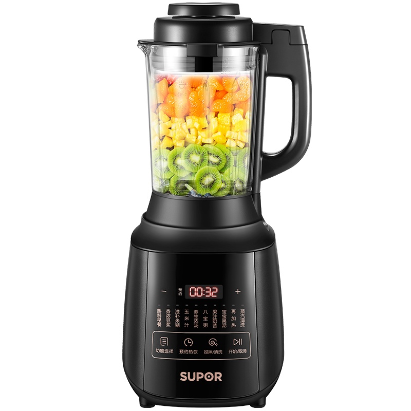 苏泊尔(SUPOR)破壁料理机智能预约家用1.2L/升加热多功能榨汁养生辅食豆浆机绞肉机搅拌机JP719C