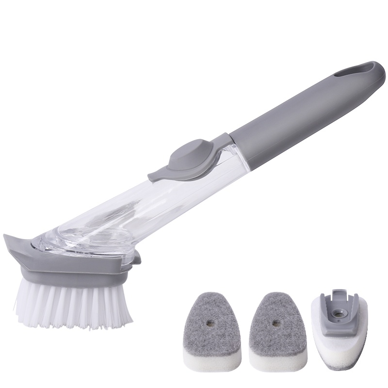 拜杰家用厨房长柄洗锅洗碗刷锅碗神器刷懒人自动加液不粘油灶台水槽去污清洁刷子自动储液去污锅碗刷