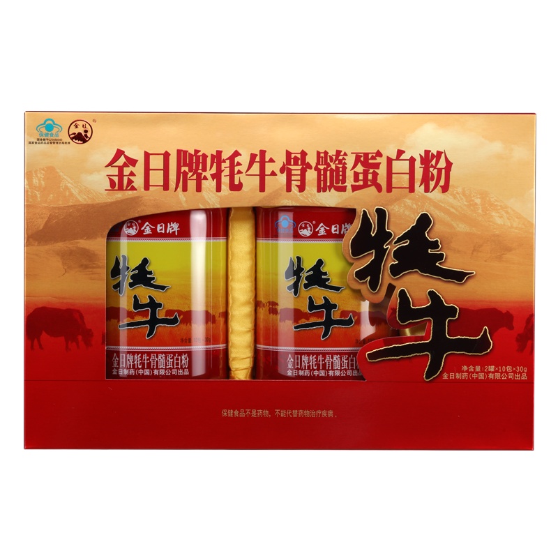 金日 牦牛骨髓蛋白粉 30g/包*10包/罐*2罐 礼盒装