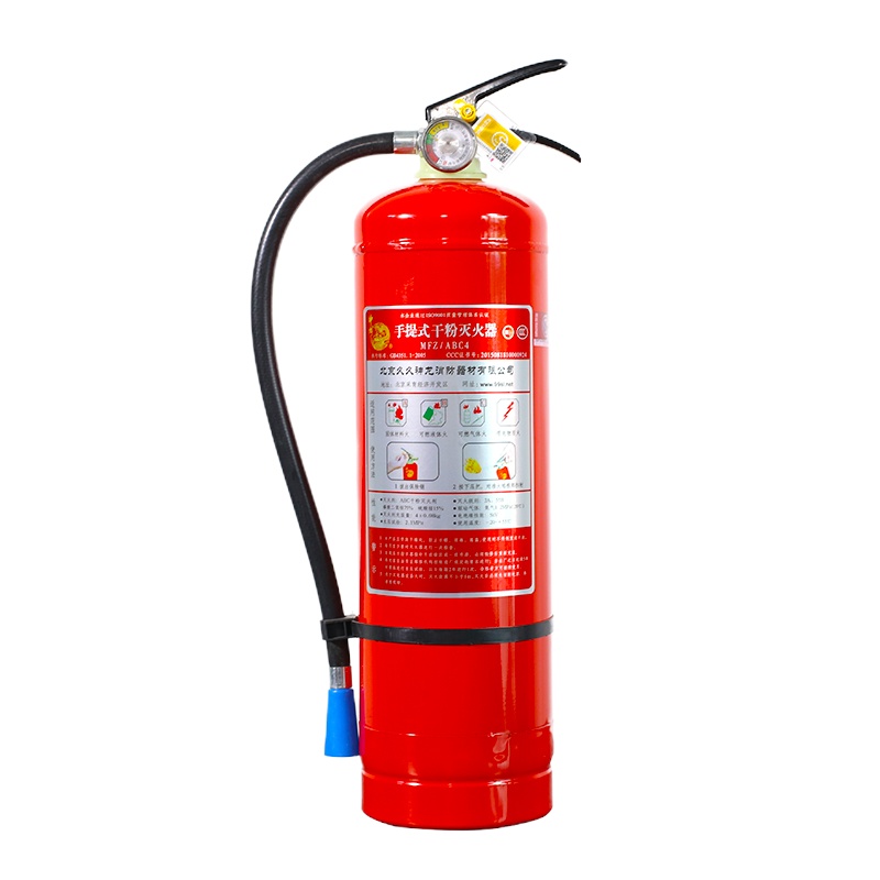 神龙 干粉灭火器4公斤 车载家用及商用灭火器4kg MFZ/ABC4 消防器材