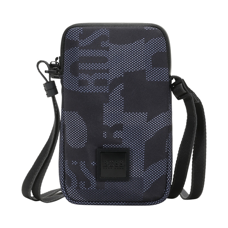 HUGO BOSS 雨果博斯 男士 织物单肩斜挎包手机包50443441