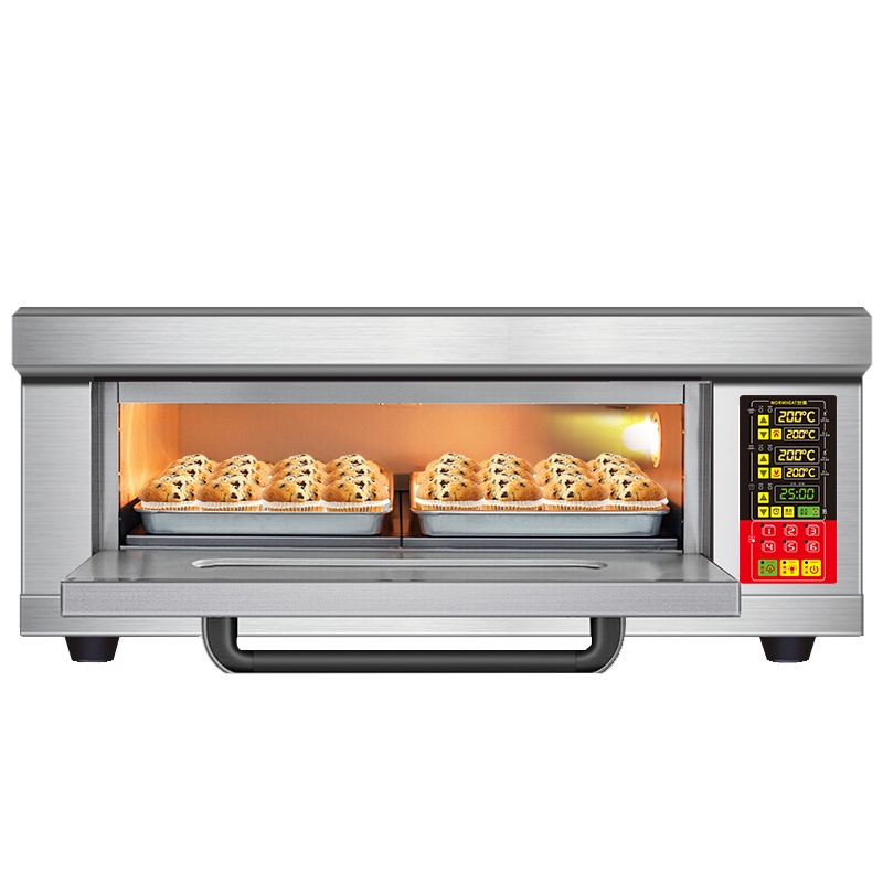 世麦(WORWHEAT)单层披萨烤箱大型大容量焗炉一层二盘双盘电烤箱商用烤炉箱蛋糕面包月饼烧饼电烘烤箱机烘炉