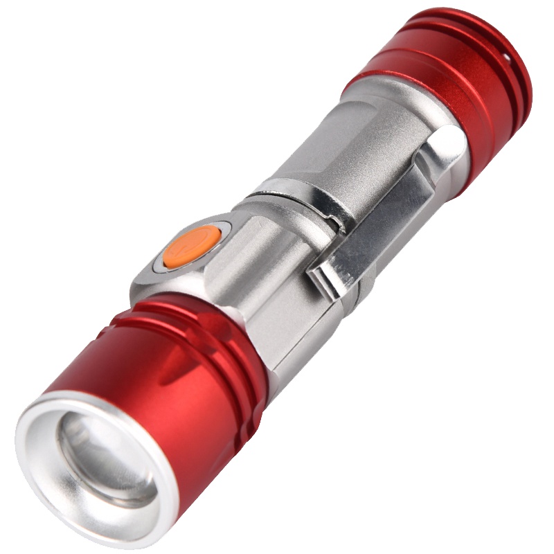 三极户外(Tripolar) TP3348 手电筒强光伸缩变焦远射铝合金USB内置小手电手握式迷你充电照明灯