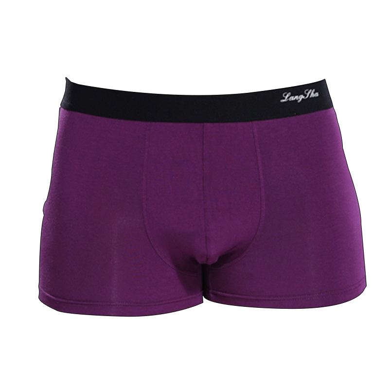 4条装 浪莎男士内裤男平角裤 莫代尔青年性感四角短裤内裤男平角