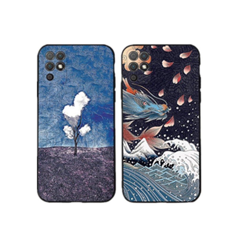 莱圳发 荣耀Play5手机壳华为荣耀Play5t活力版保护套全包镜头防摔硅胶软壳磨砂中国风浮雕创意定制男女款潮畅玩20