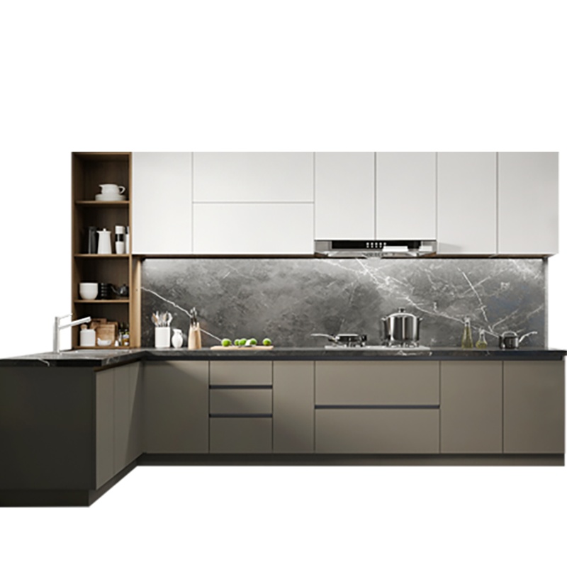 中铝绿萝美巢 整体厨房定制橱柜套餐 厨房装修定做铝制橱柜现代简约轻奢防潮防火阻燃全铝合金厨柜定制 定制诚意金非商品价格