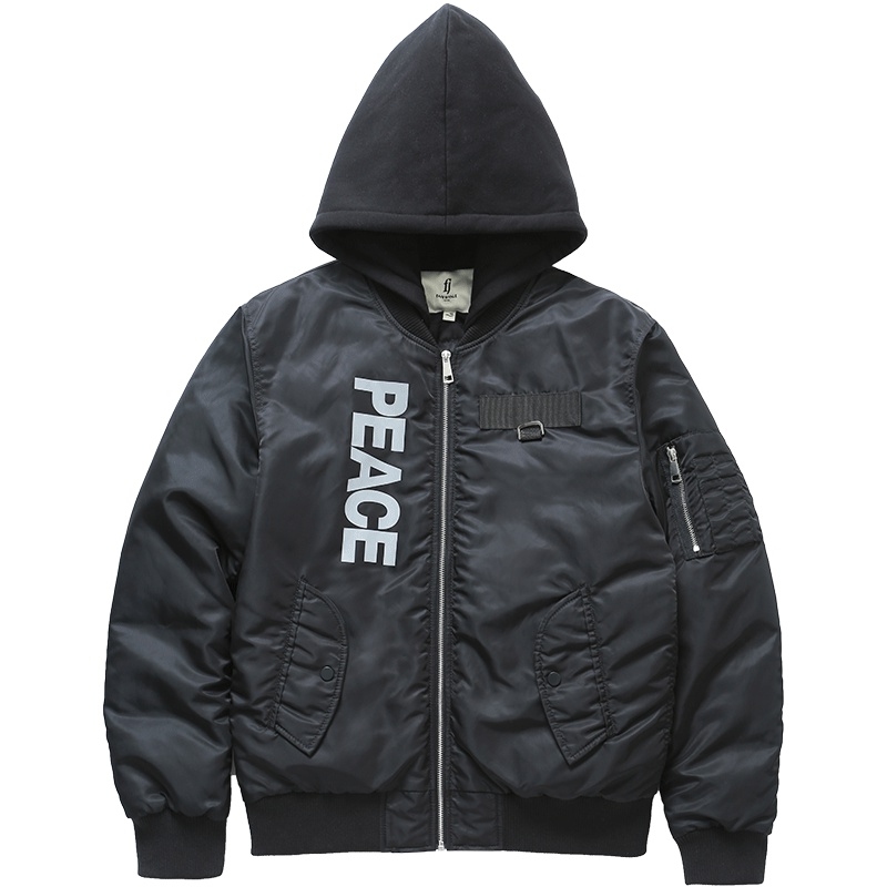 马克华菲男装冬季新款时尚潮流字母印花运动保暖男式羽绒服