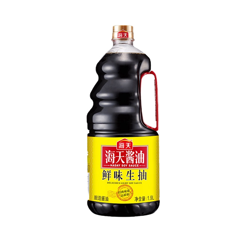 海天生抽1.9L 家用酿造黄豆酱油凉拌炒菜调味料