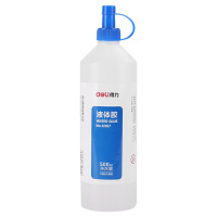 得力(deli) 500ml可水洗水晶泥专用液体胶水 透明6357单瓶装
