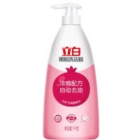立白果醋洗洁精1kg瓶家用果蔬用自动去油洗涤