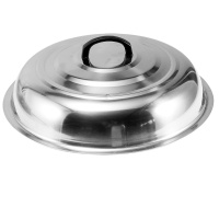 锅盖高 大铁锅盖 不锈钢 加高盖子 炒锅盖立式鼎盖高拱蒸锅68 直径54cm