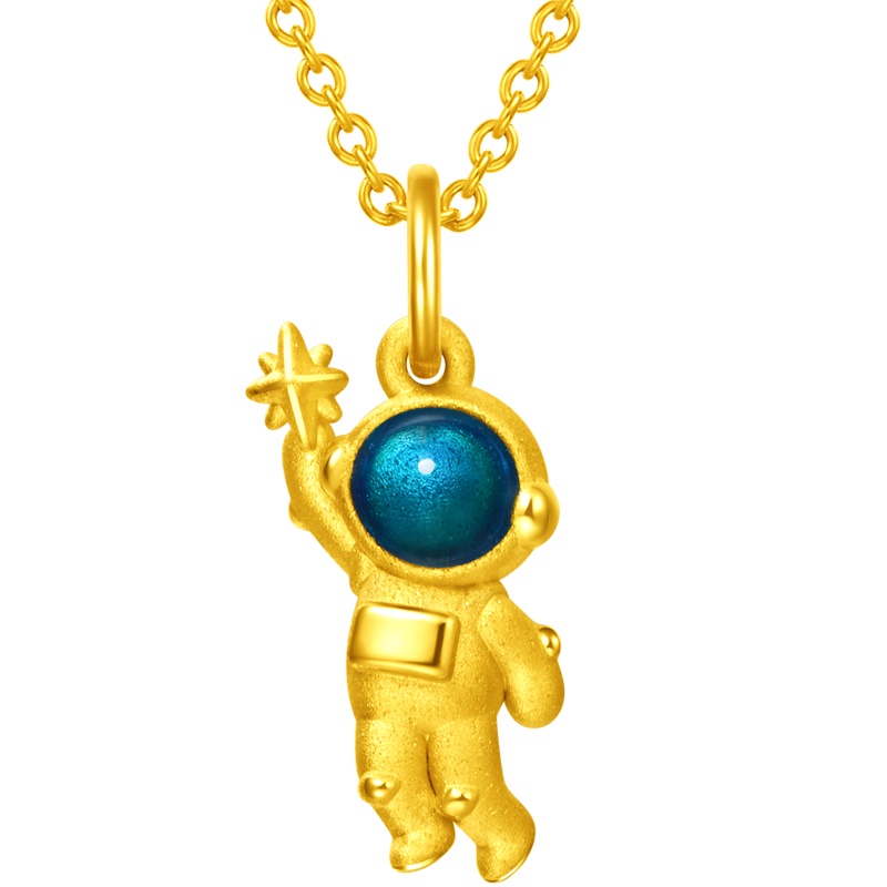 新款 周大福Y时代白日梦想家系列摘星者足金金吊坠