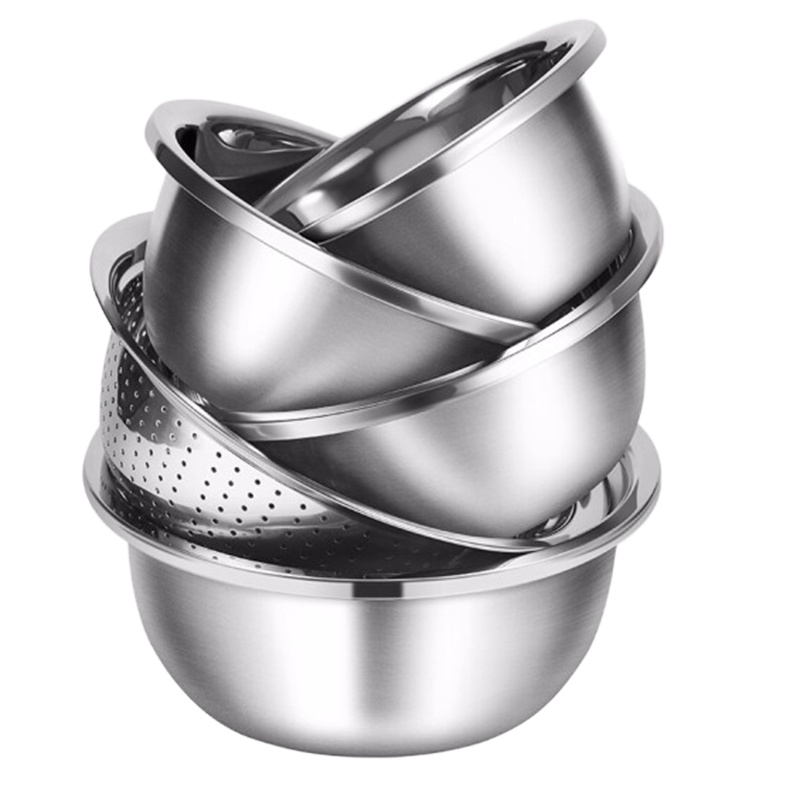 DP 炊大皇(COOKERKING)沙拉盆DYPTZ5A 加厚304不锈钢用五件套盆 米筛 和面盆 汤盆