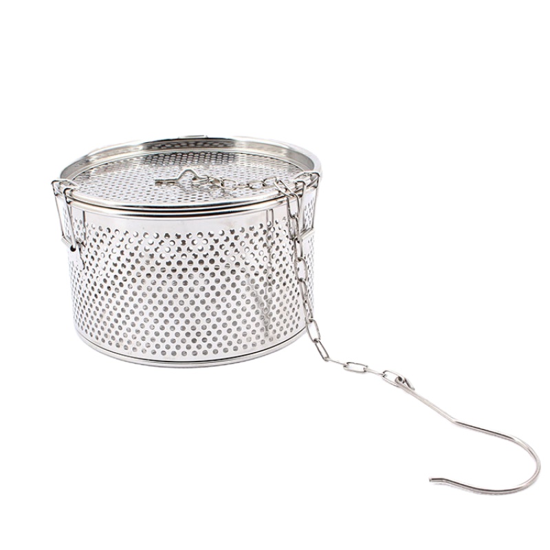 煮炖肉调料包不锈钢过滤袋卤烘焙精灵水卤料篮香料袋煲鱼汤调味料盒大料包 直径14CM高10CM